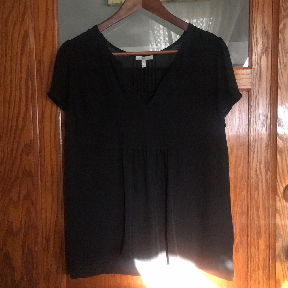 Joie Black Silk Blouse